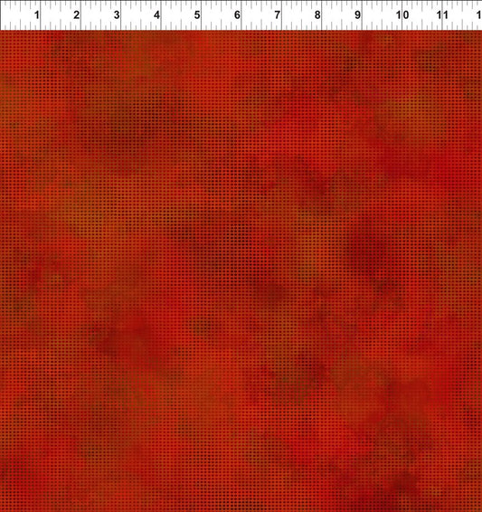 1dde-13 red rusty lightly dotted DIT DOT Evolution at 2 Sew Textiles art quilt supplies