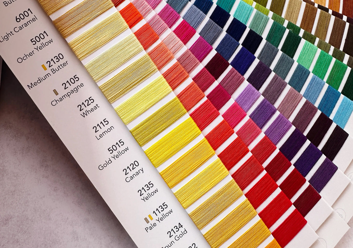 Aurifil threads collection Cotton sewing thread Swatch book - never order the wrong colour again- free Shipping