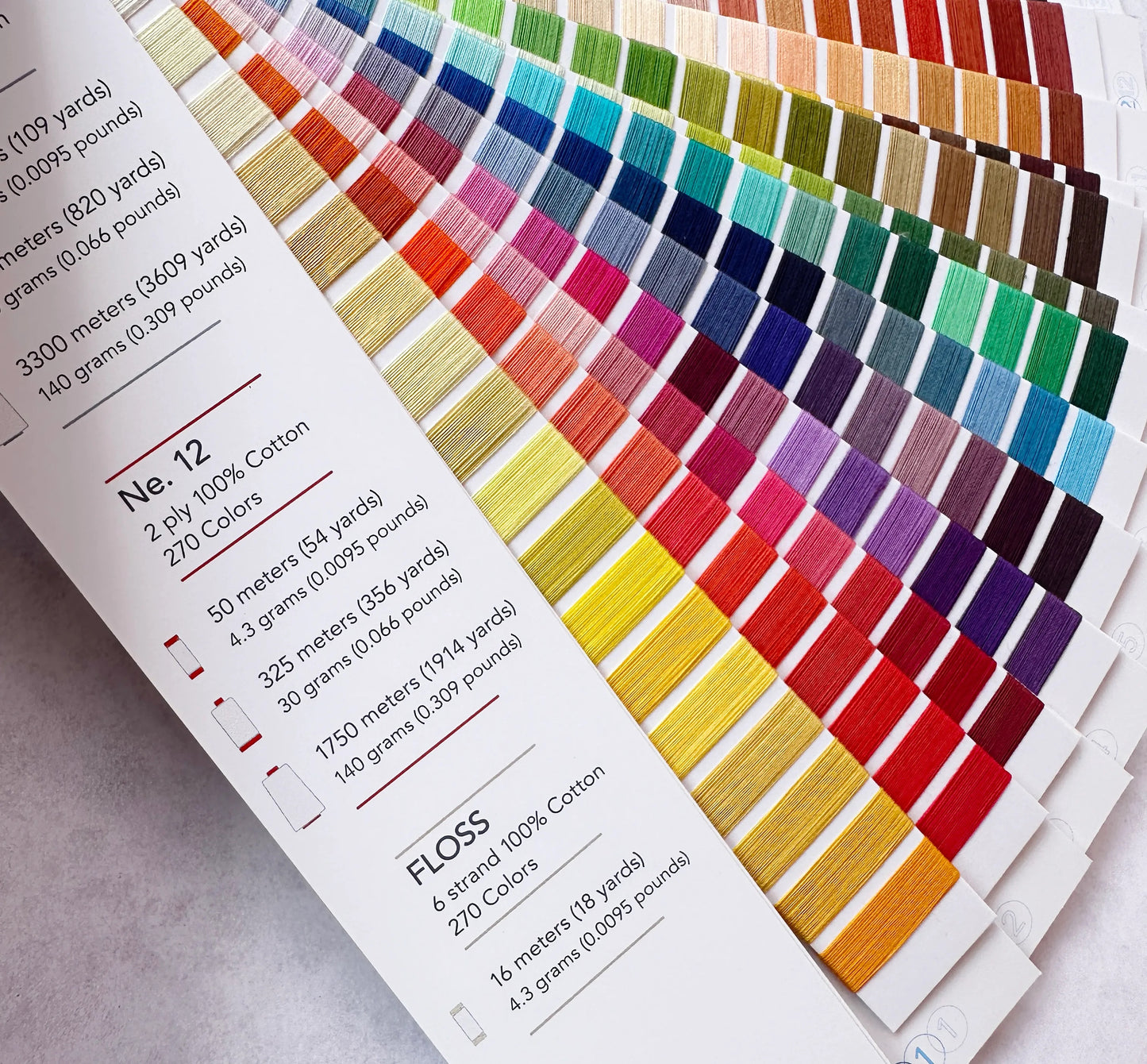 Aurifil threads collection Cotton sewing thread Swatch book - never order the wrong colour again- free Shipping