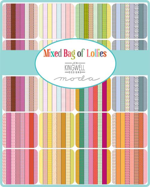 Jen Kingwell's Mixed Bag Lollies - 2.5 inch Jelly Roll