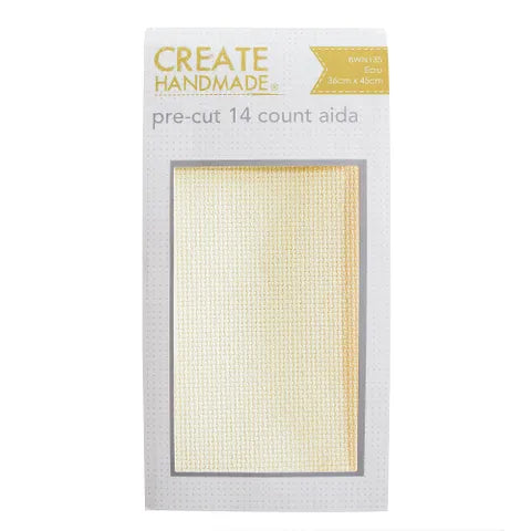 Toile Aïda Prédécoupée pour Couture - ECRU - NOIR - CRÈME