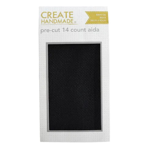 Stitchery Aida Cloth Pre-Cut - ECRU - BLACK - CREAM