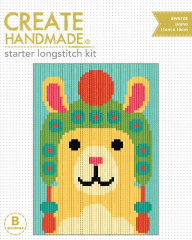 llama Stitchery kits great gift stocking stuffers by Create Handmade Kits complete available at 2 sew textiles art quilt supplies