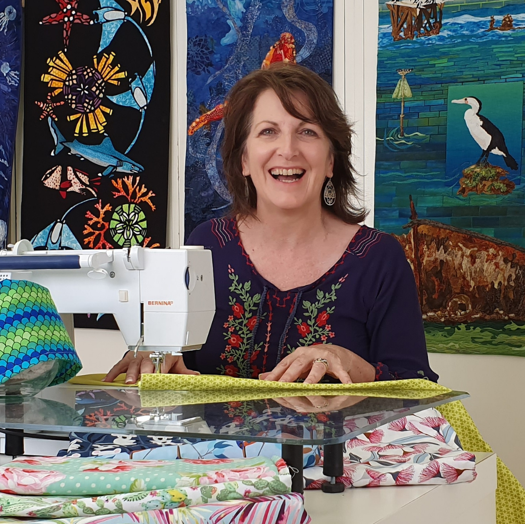 That's me! Brenda Wood of 2 Sew Textiles - Art Quilt Supplies.com