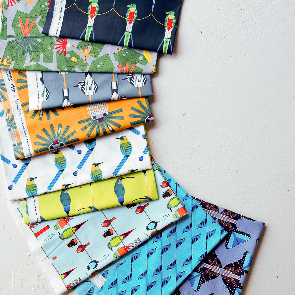 Charley Harper Monteverde fat quarter plus panel pack by Birch fabrics available at 2 sew textiles art quilt supplies
