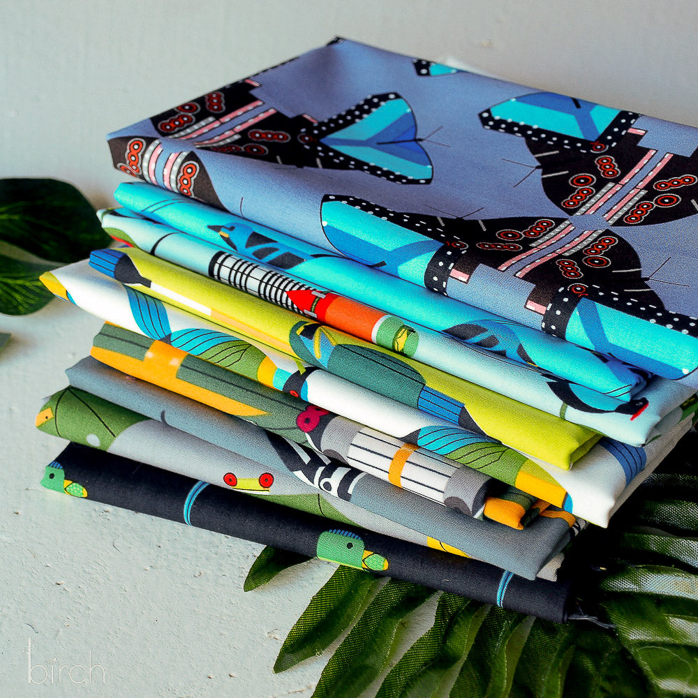 Charley Harper Monteverde fat quarter plus panel pack by Birch fabrics available at 2 sew textiles art quilt supplies
