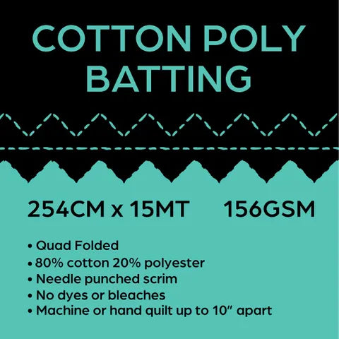 Batting/Wadding - Cotton Poly blend