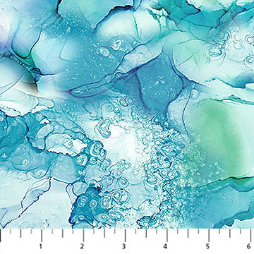 Deep Blue fabric collection - Humpback Whales Swimming - Panel and Fabrics