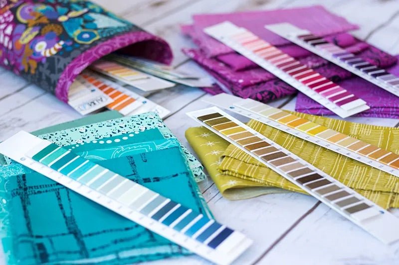 Aurifil threads collection Cotton sewing thread Swatch book - never order the wrong colour again- free Shipping