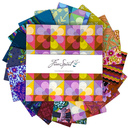 10" inch layer cake stack Good gracious quilt fabric collection by Anna Maria for Freespirit fabrics available at 2 sew textiles art quilt supplies.