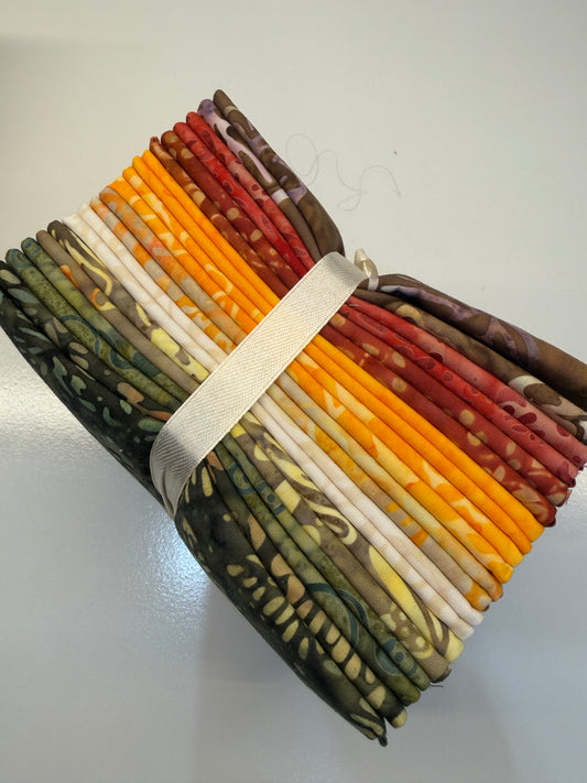 Batik Fat Quarter set - Forest Floor