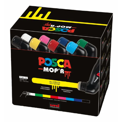 Posca MOPR acrylic paint applicators. Available at 2 sew textiles art quilt supplies