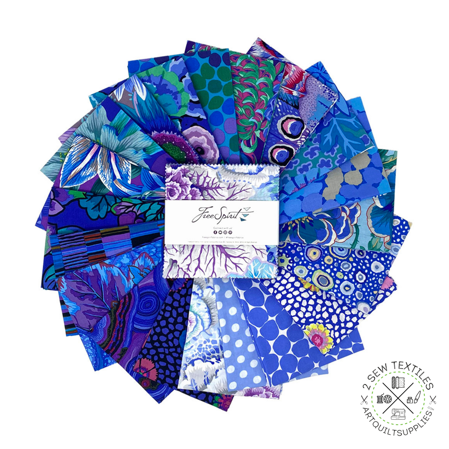 Lake kaffe fassett collective quilting fabric 5" charm pack - 2 Sew textiles art quilt supplies