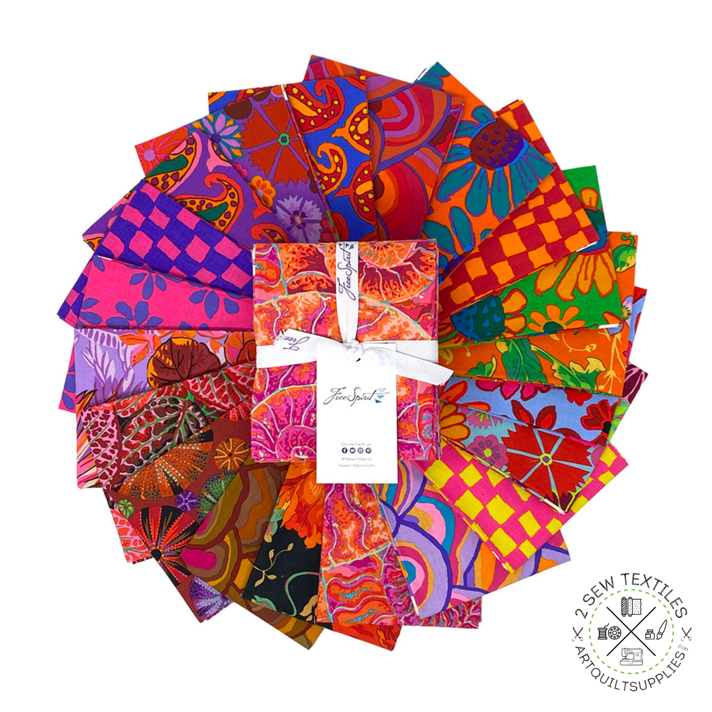 fabric selection fabric layout bundle August 2024 HOT - designer strip 20PC X FQ Quilting Fabric Bundle - Kaffe Fassett Collective for FreeSpirit - available at 2 sew textiles art quilt supplies .com