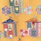 detail houses whole quilt image using Tilda fabrics -Quilt Pattern Beach House Beauties - make it sew for sale at 2 sew textiles art quilt supplies used Tilda fabrics. or Kaffe.