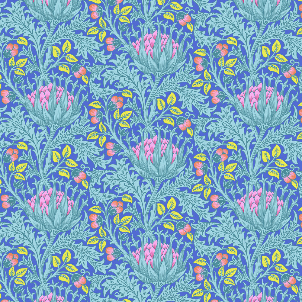Lot de chrysanthèmes japonais Half Yard - Kaffe Fassett Collective Classics par Philip Jacobs pour FreeSpirit