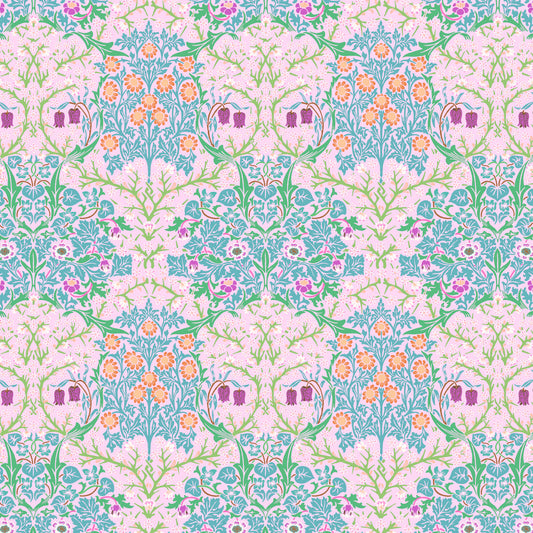 Kaffe x Morris & Co for FreeSpirit  - BLACKTHORN PINK
