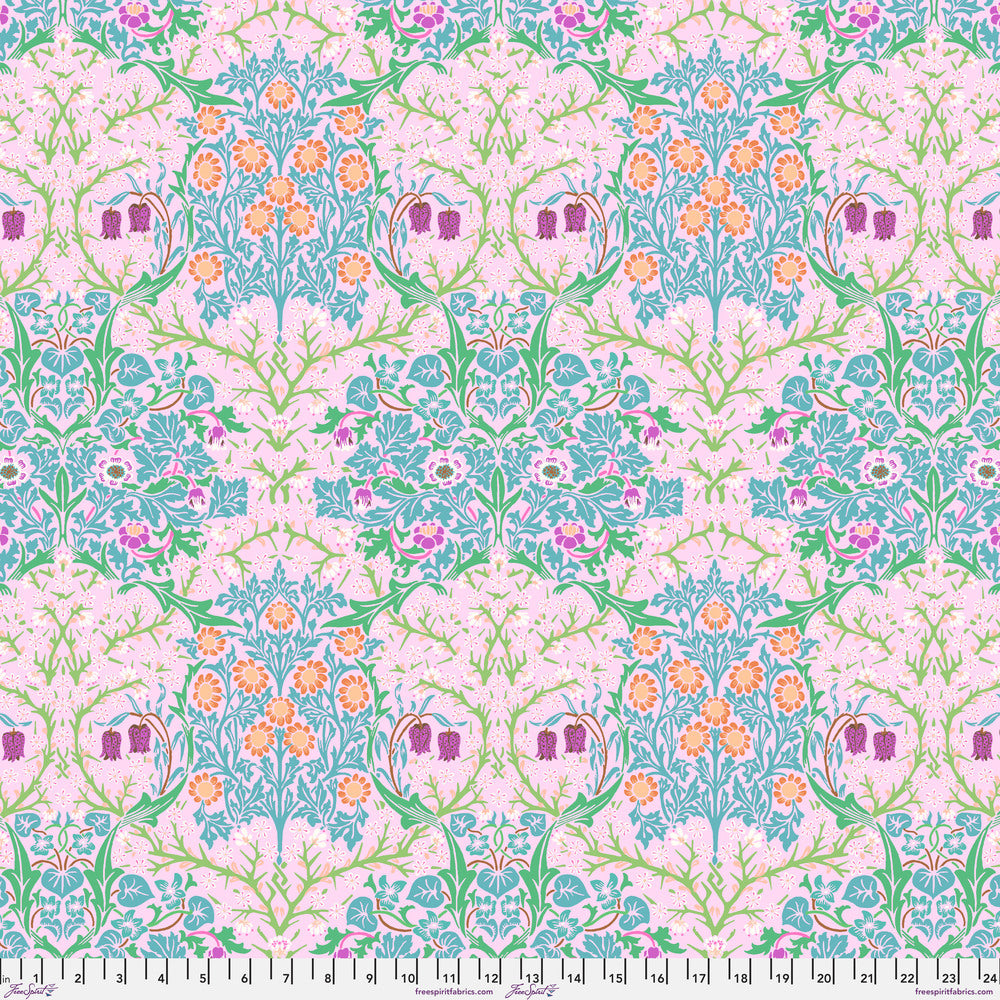 Kaffe x Morris & Co for FreeSpirit - BLACKTHORN PINK