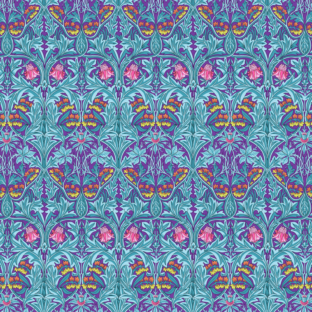 Kaffe x Morris & Co for FreeSpirit - BLUEBELL PURPLE