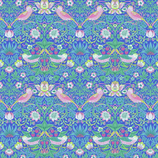 Kaffe x Morris & Co for FreeSpirit  - STRAWBERRY THIEF BLUE