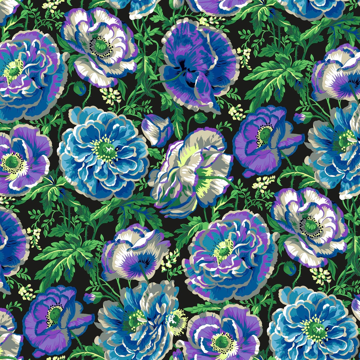 INCLUDED FABRIC bundle layout Kaffe collective quilting fabric bundle august 2021 2-pc fat quarter dark available at 2 sew textiles art quilt supplies