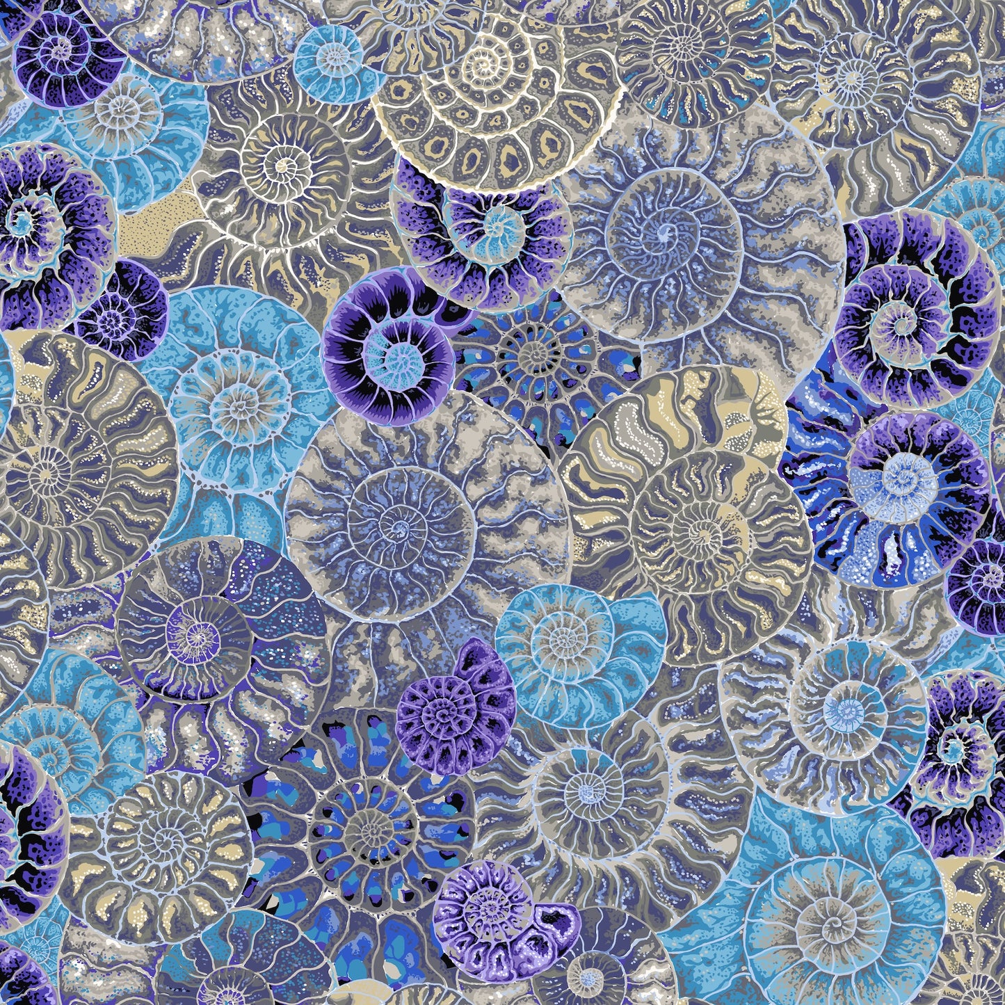 FABRIC SELECTION fabric layout bundle August 2024 COOL - 20 pc Fat Quarter Quilting Fabric Bundle - Kaffe Fassett Collective for FreeSpirit - FB4FQGP.Aug24COOL available at 2 sew textiles art quilt supplies .com