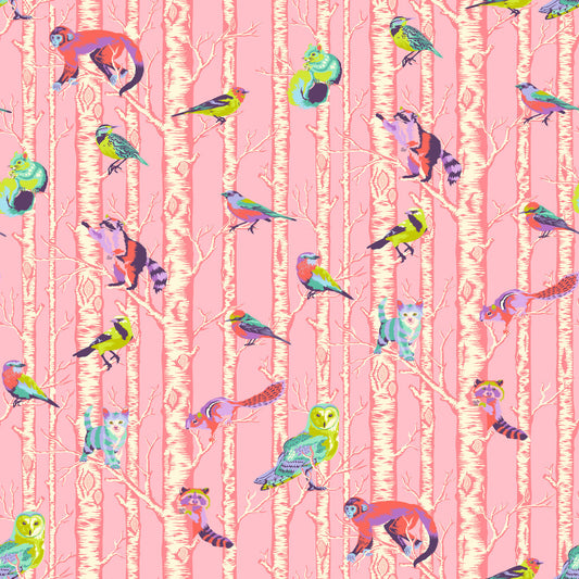 FULL MOON FOREST II - Tula Pink - Family Forest - HONEY per half metre