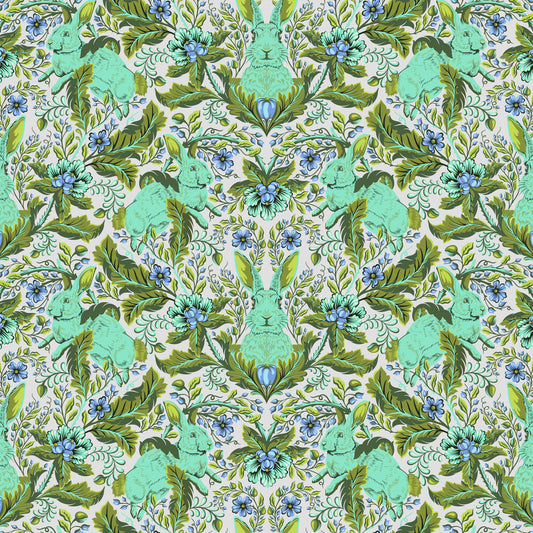 FULL MOON FOREST II - Tula Pink - Hoppy Go Lucky - STARLIGHT per half metre