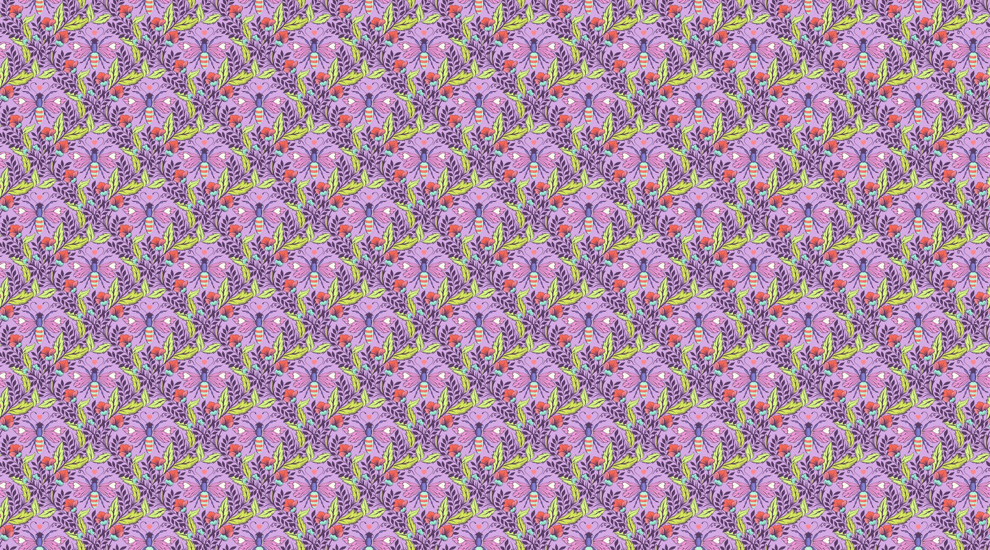 FULL MOON FOREST II - Tula Pink - Shake your Honey Maker - BLOSSOM per half metre