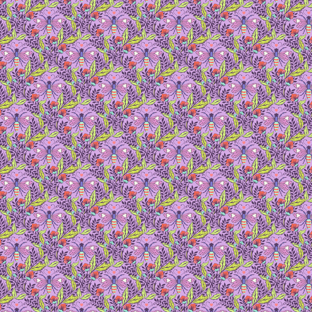 FULL MOON FOREST II - Tula Pink - Shake your Honey Maker - BLOSSOM per half metre