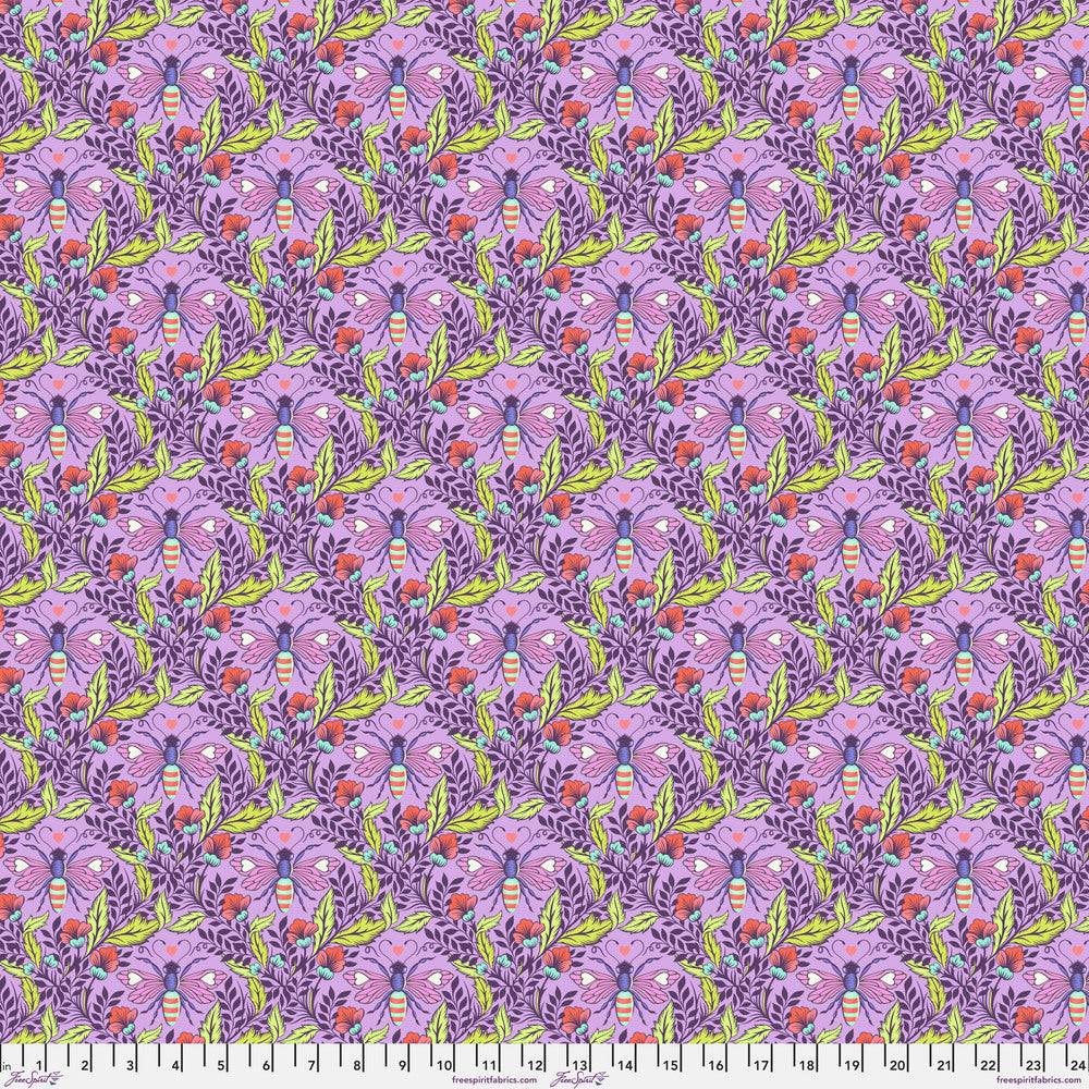 FULL MOON FOREST II - Tula Pink - Shake your Honey Maker - BLOSSOM per half metre