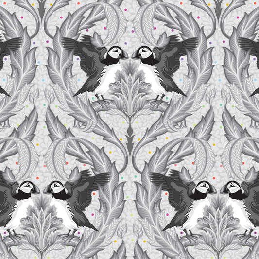GRAYWORK - Huffin and Puffin - Whisper - Tula Pink