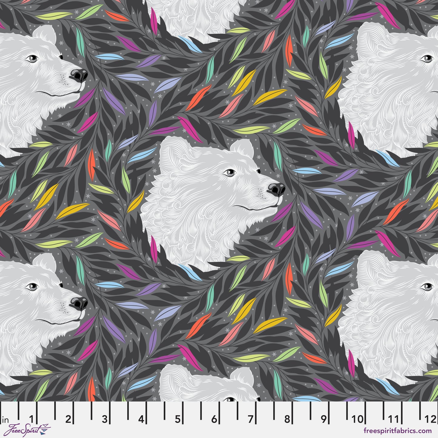GRAYWORK - Just Bearly - Carbon - Tula Pink
