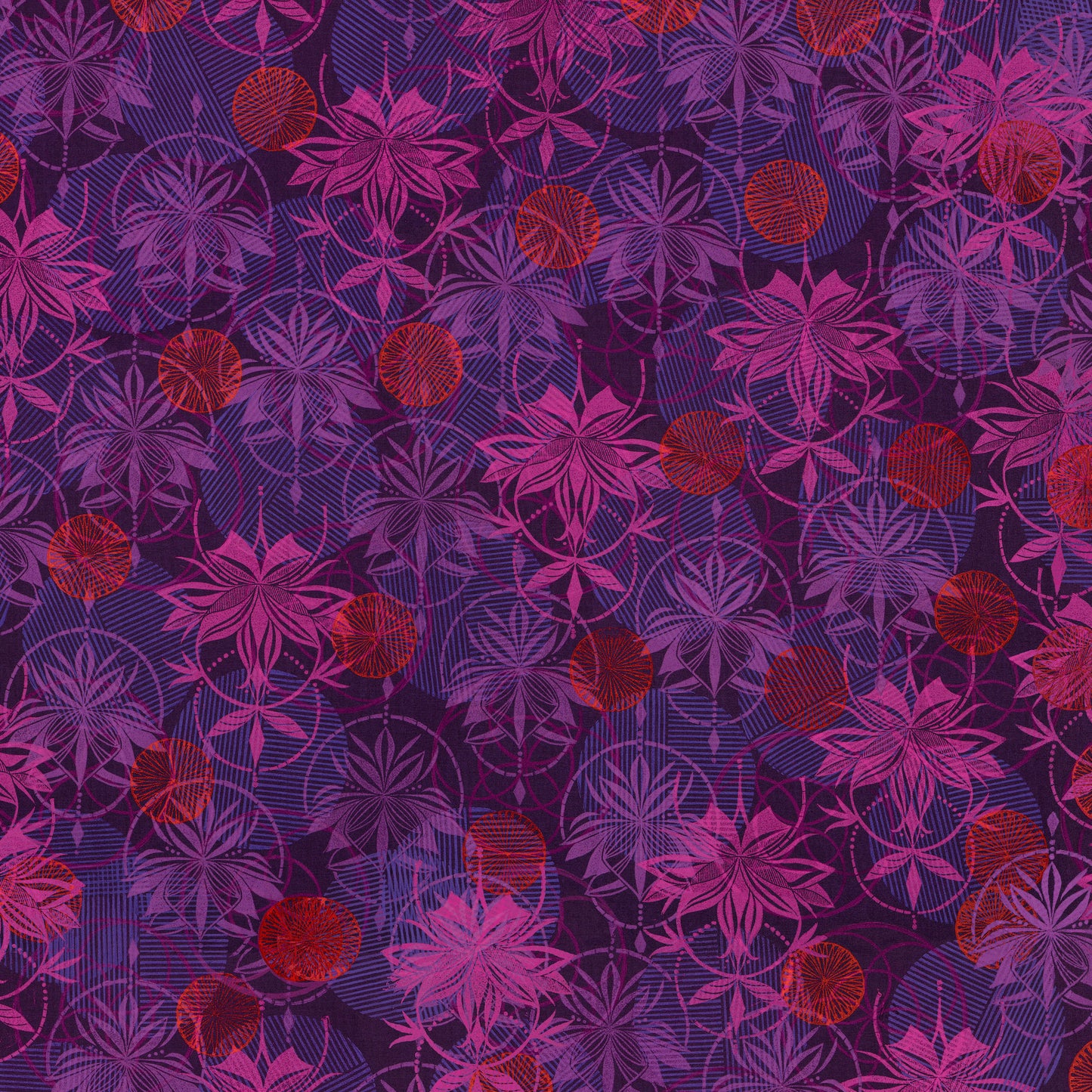 aubergine fearless colour Grace by Valorie wells for Freespirit fabrics a divine fabric collection available at 2 Sew Textiles - Art Quilt Supplies