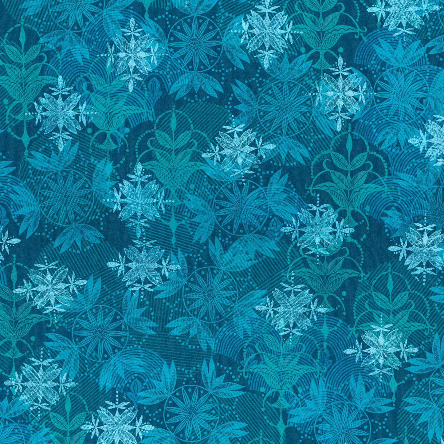 Peacock serene - Grace by Valorie wells for Freespirit fabrics a divine fabric collection available at 2 Sew Textiles - Art Quilt Supplies