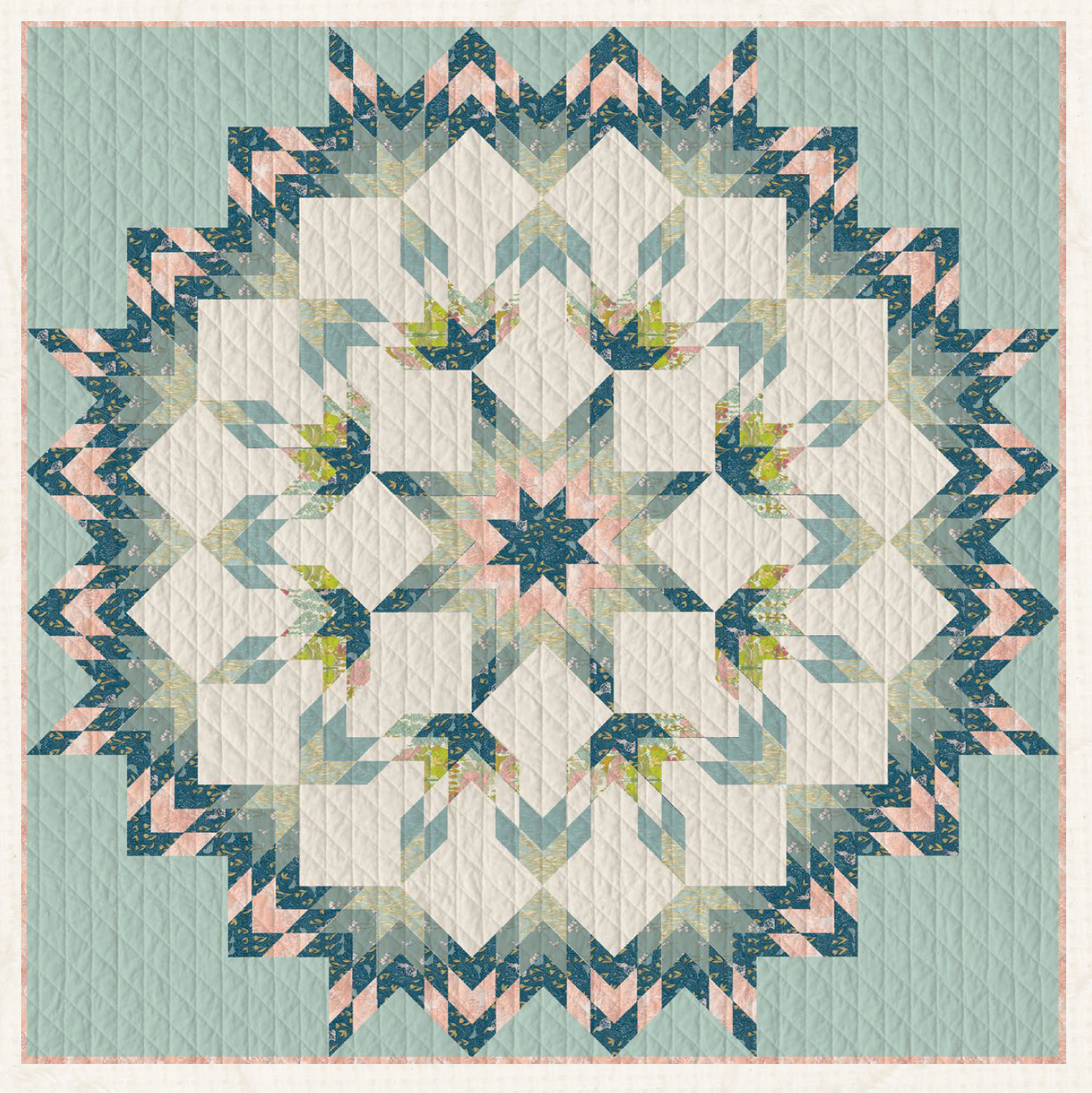 free quilt pattern Primavera dragon flies and floral flowers in Spring Equinox in Libellule Awakening for Art Gallery Fabrics via melbourne Fabrics #KatieOsheaDesign available at 2 sew textiles art quilt supplies