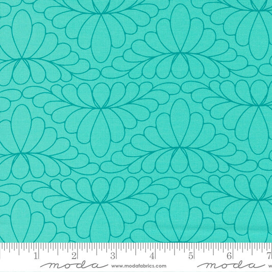 Pistachio tea green colour - Rainbow sherbet with fun quilty design by Sarah Ditty for Moda Fabric at 2 Sew Textiles Art Quilt Supplies