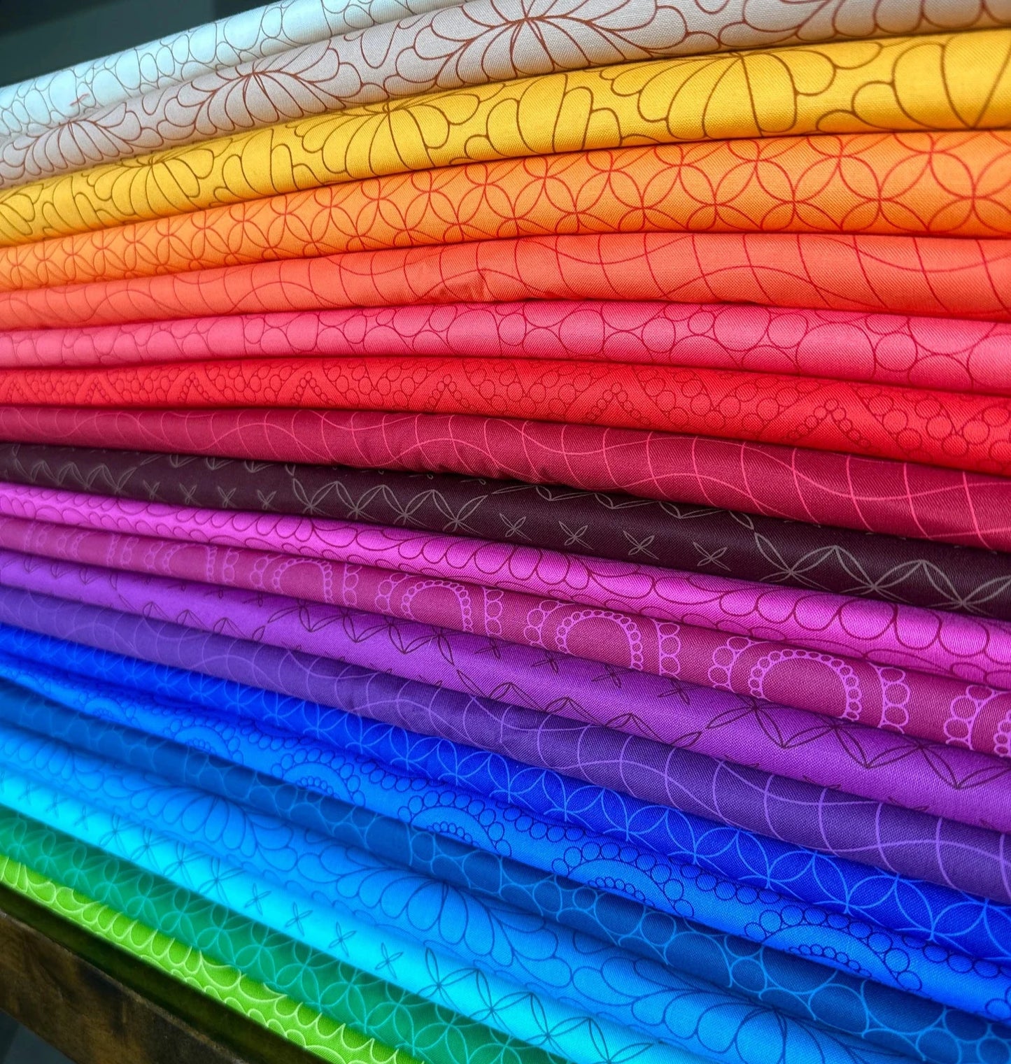 full collection - rainbow spice by Sarah Thomas - saraditty for Moda Fabrics - available at 2 Sew Textiles - art quilt supplies
