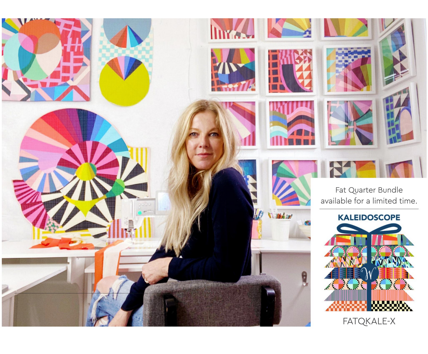 Kaleidoscope Fabric Collection by Annabelle Wrigley for Windham Fabrics + free pattern