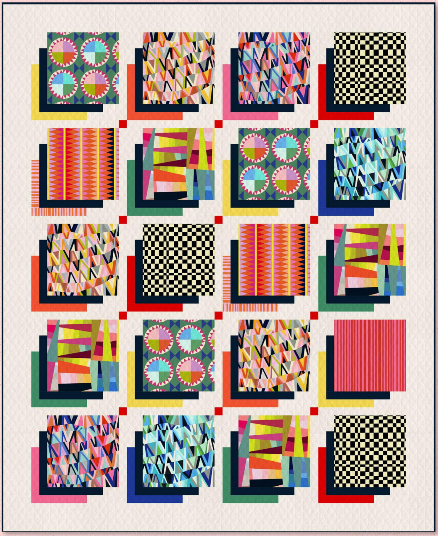 Kaleidoscope Fabric Collection by Annabelle Wrigley for Windham Fabrics + free pattern