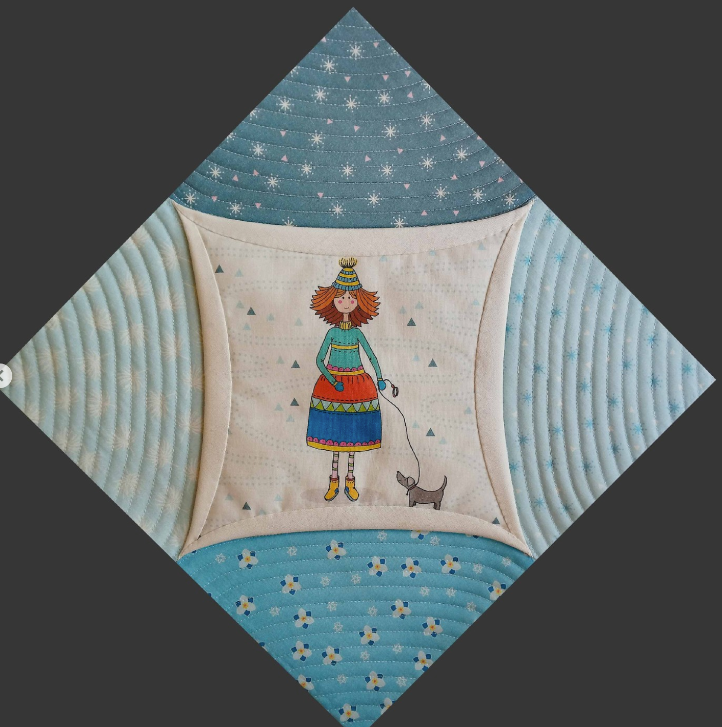 Fairytale Fairies Panel and cheater fabric co-ordinates by Monika Baldough