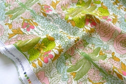 fabric dragon flies and floral flowers in Spring Equinox in Libellule Awakening for Art Gallery Fabrics via melbourne Fabrics #KatieOsheaDesign available at 2 sew textiles art quilt supplies