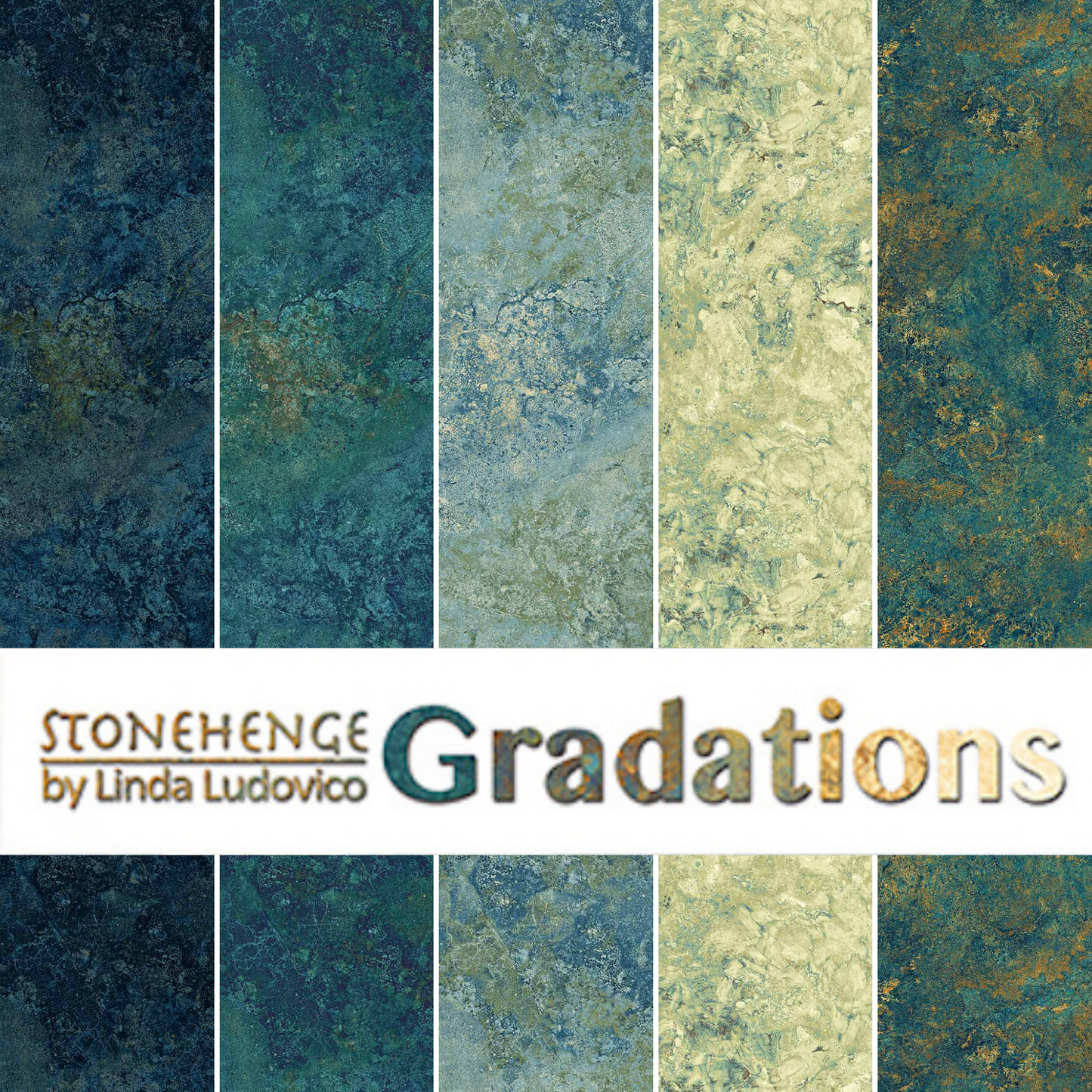 Blue Teal - Stonehenge Gradations by Linda Ludovico for Northcott available at 2 Sew Textiles Art Quilt Supplies