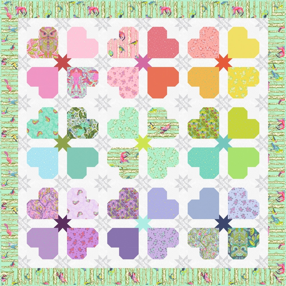 full moon forest II free quilt pattern sweethearts available at 2 sew textiles art quilt supplies