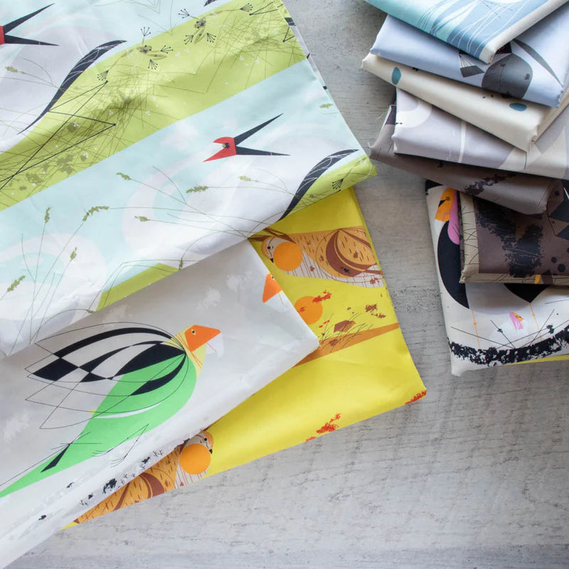 Charley Harper Vanishing Birds - 9 Fat Quarter Bundle + Panel