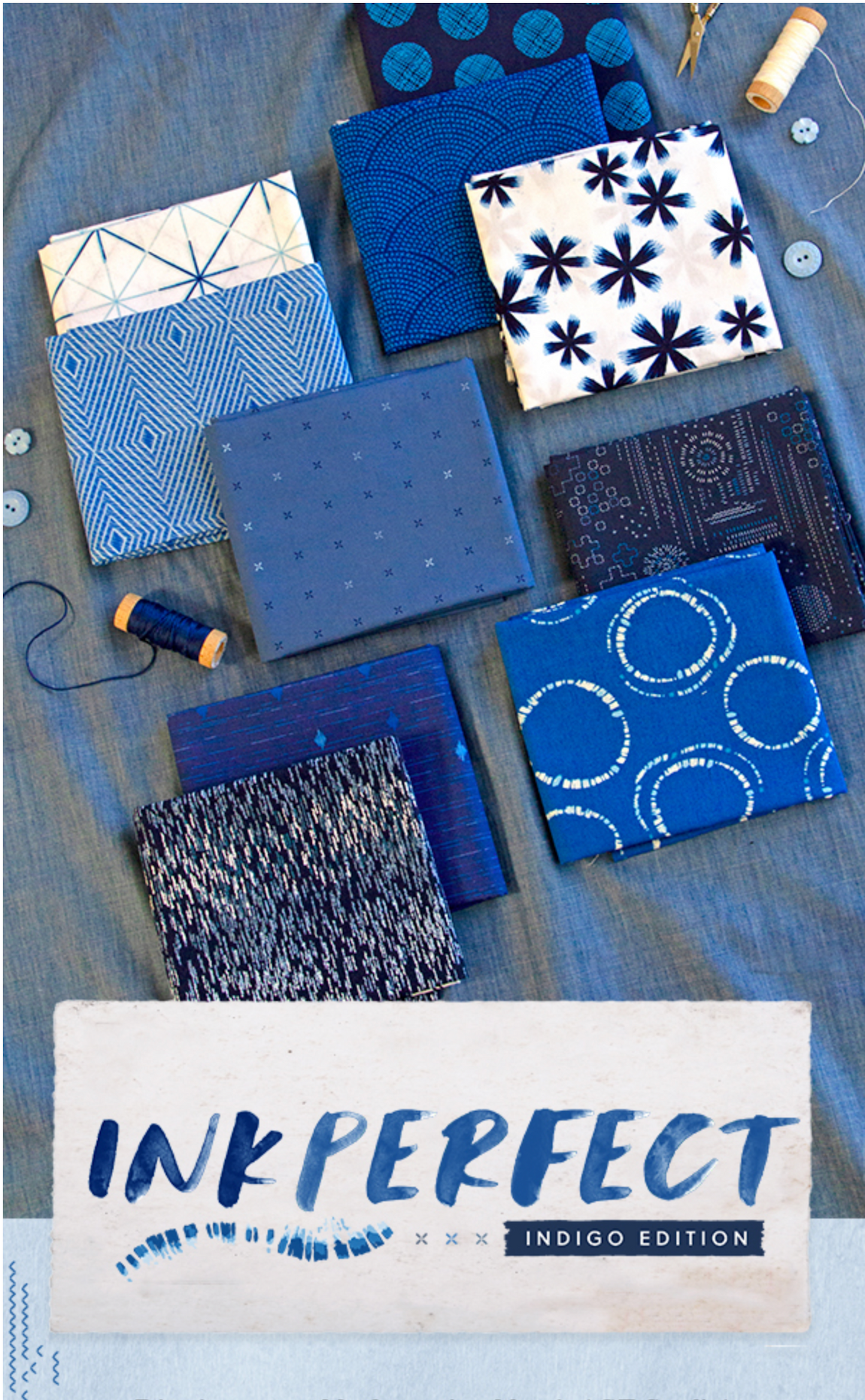 Fabric range layout Inkperfect by Art gallery Fabrics a beautiful collection reminiscent of ancient japanese textile techniques available at 2 Sew Textiles Art Quilt Supplies