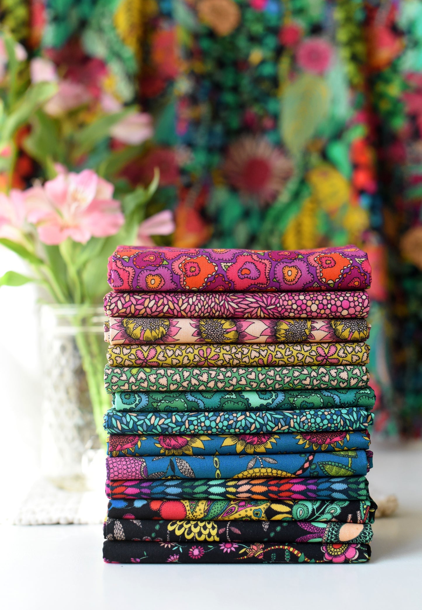 Twilight FQ bundle by Sally Kelly for windham fabrics available at 2 sew textiles art quilt supplies