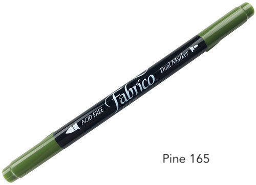 pine  - fabrico fabric markers by Tsukineko in Japan. Permanent light fast great range of colours.  available at 2 SewTextiles - art quilt supplies. great for quilt labels and textile art