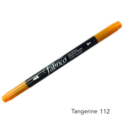 tangerine  fabrico fabric markers by Tsukineko in Japan. Permanent light fast great range of colours.  available at 2 SewTextiles - art quilt supplies. great for quilt labels and textile art