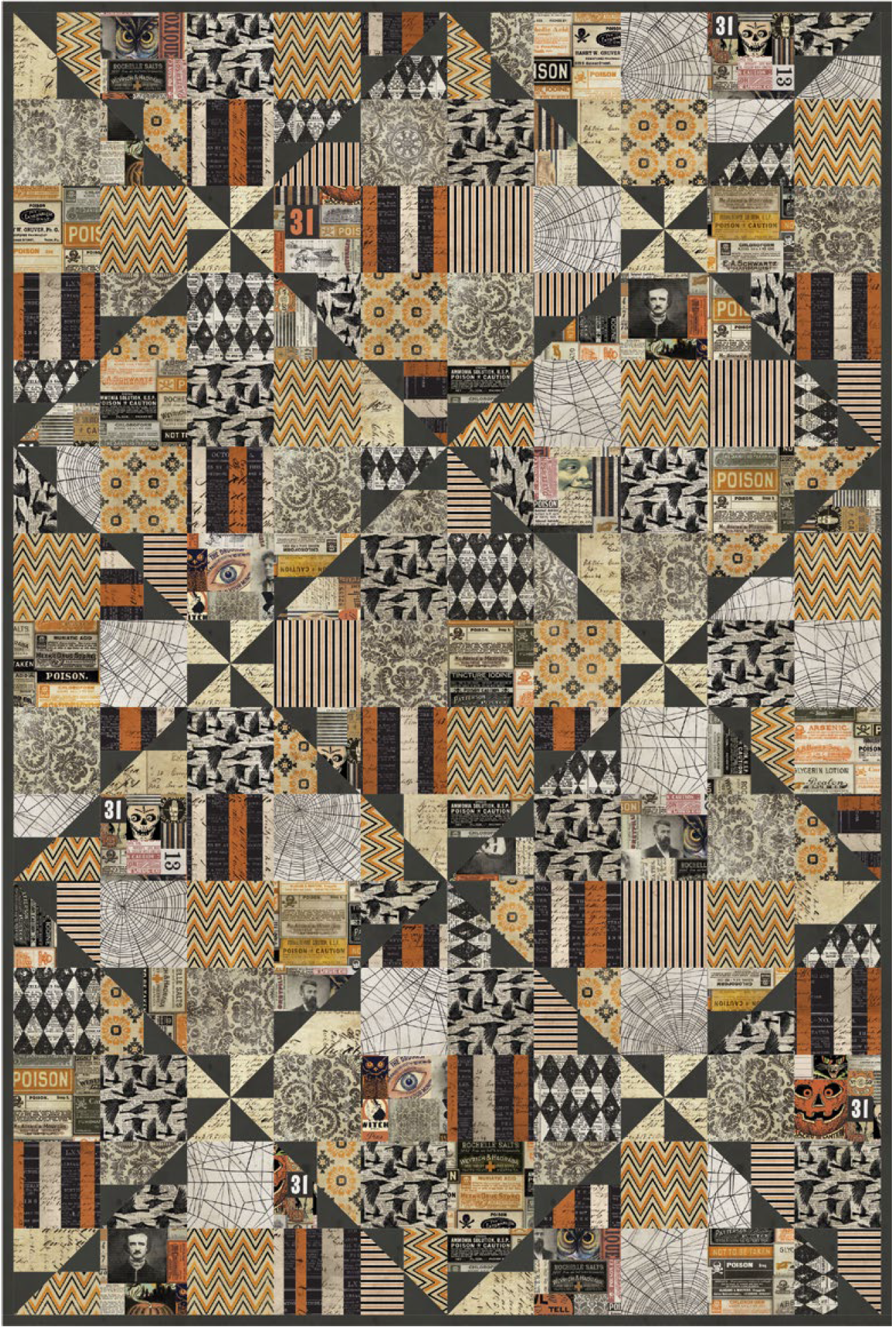 Free Pattern - Tim Holtz - Illusions quilt pattern by Freespirit